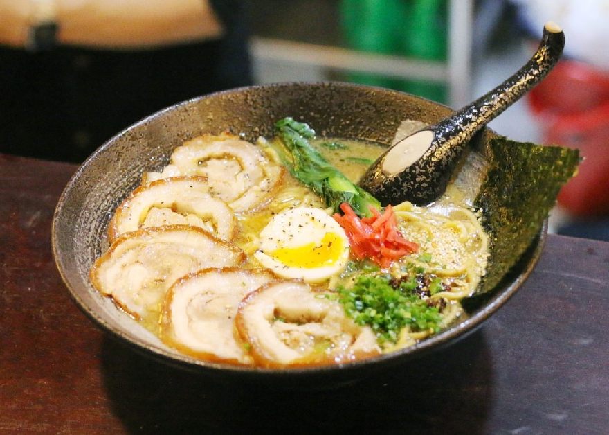 Delicious ramen as served at the best Asian restaurants in Bakersfield, California.