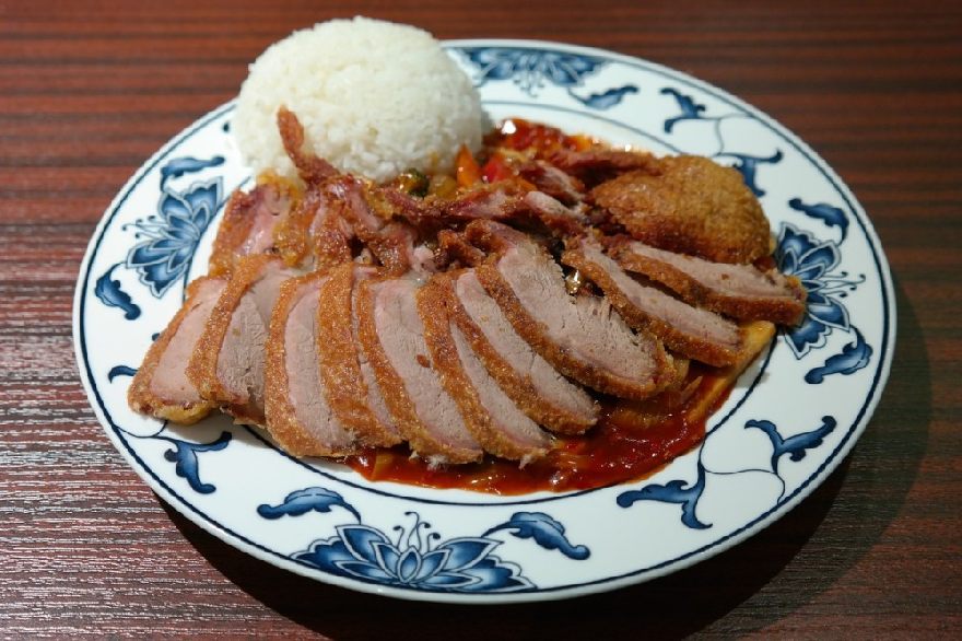 Delicious traditional roast duck