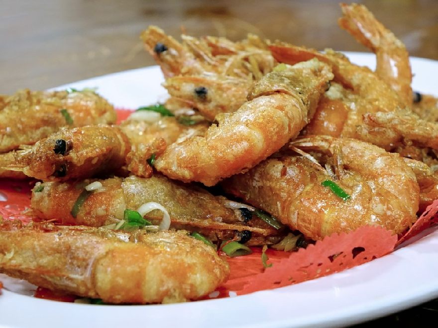 Delicious fried shrimps similar to those at the Asia Deli restaurant in Berlin.