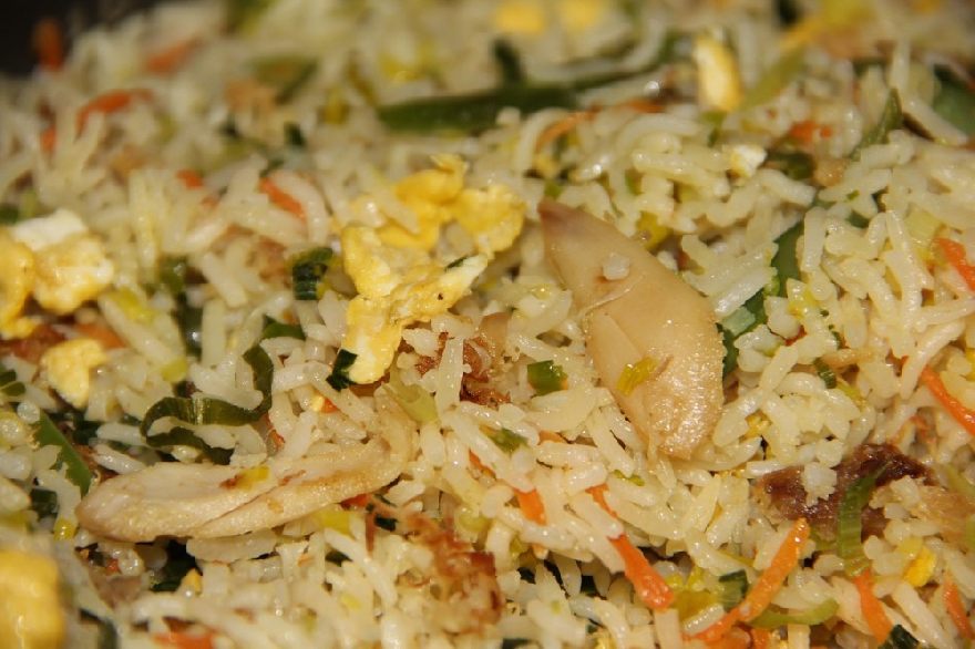 Köstlich gebratener Reis