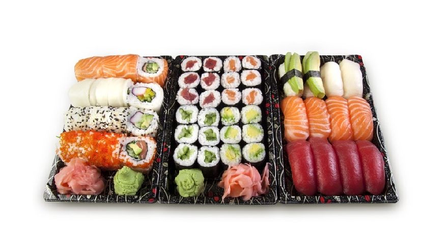 Delicious sushi just like you get at the Asiana Village restaurant.