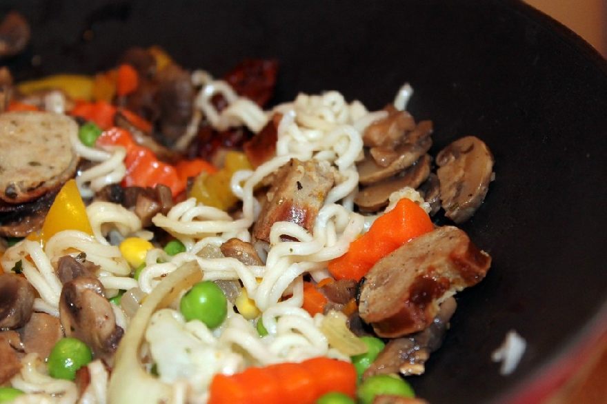 Healthy wok dish